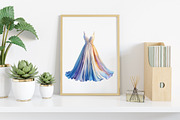 Watercolor Boho Summer Clipart, an Illustration by Canvas Craft (Thumbnail 5 of 7)