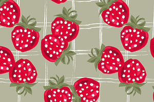 Pic Nic, Strawberry And Gingham