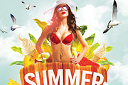 Summer Beach party, a Flyer Template by darkmonarch (Thumbnail 3 of 4)
