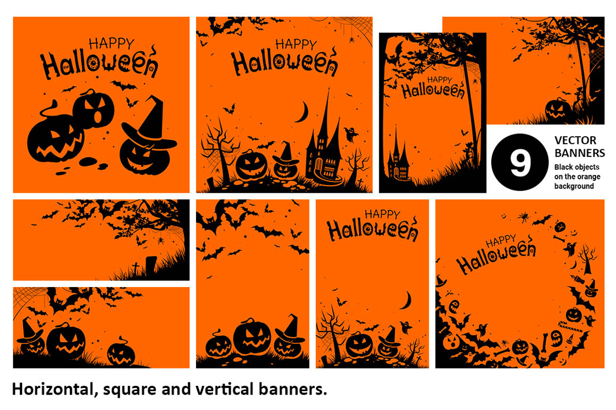 Halloween. Banners, a Background Graphic by Yulia Ogneva (Photo 2 of 5)