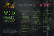 Outright Horror: Halloween Font, a Handwritten Font by Wingsart Studio (Thumbnail 3 of 16)