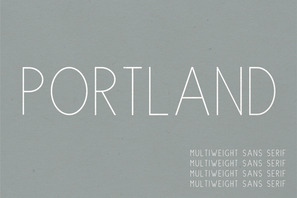 Portland | Multi-Weight Font preview 5