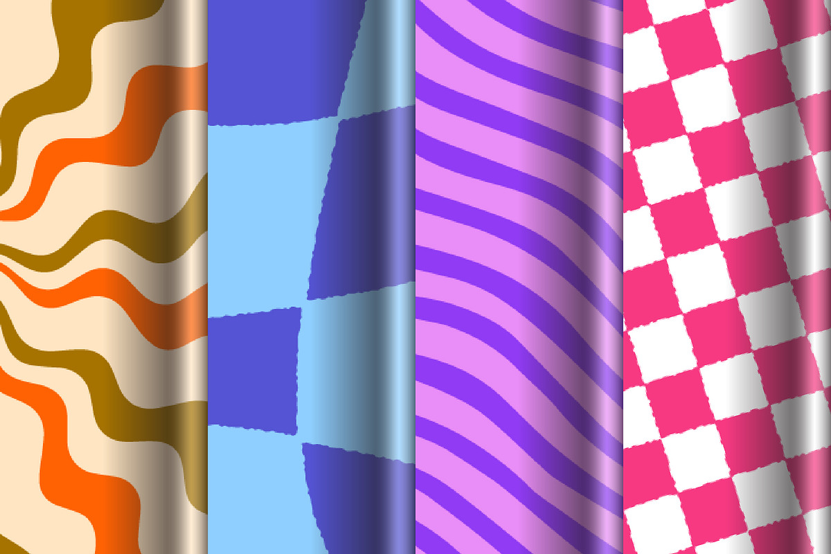 Retro Abstract Backgrounds, a Decorative Illustration by Creathub Studio (Photo 4 of 5)