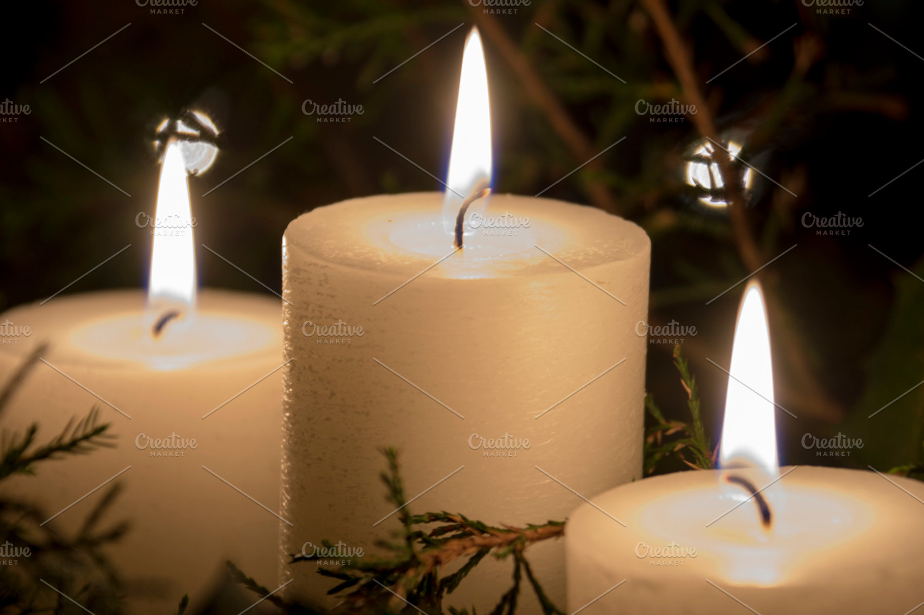 Three Candles, a Photo by LisaKoubou