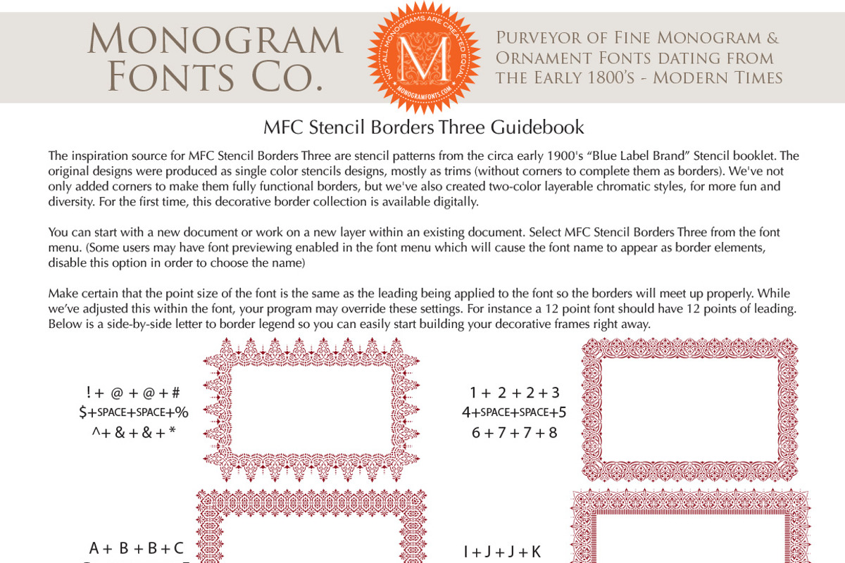 MFC Stencil Borders Three preview 6