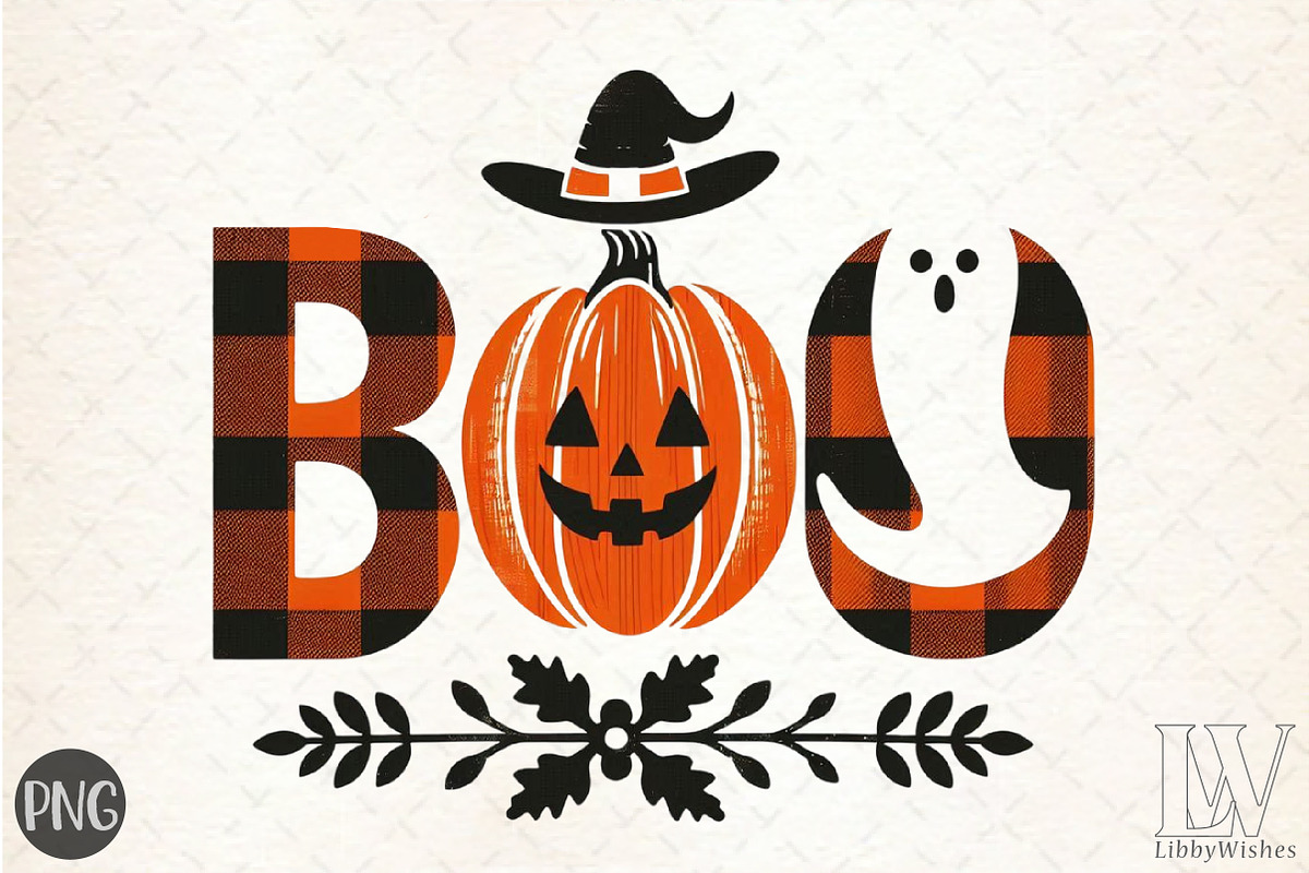 Boo. Halloween Sublimation Design, a Graphic by Libby Wishes (Photo 1 of 6)