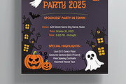 Halloween Party Flyer Template, a Flyer Template by MightyDesign (Thumbnail 3 of 8)