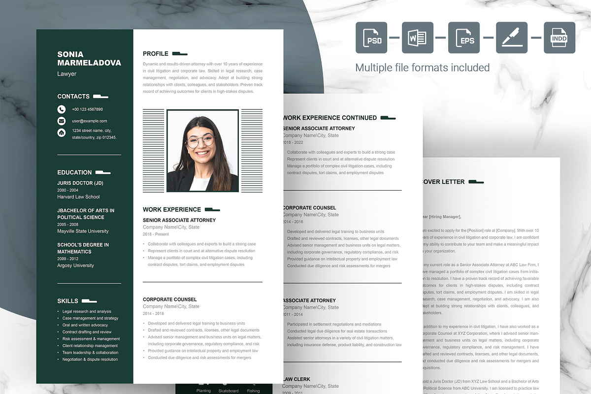 Elegant Resume and Cover Letter, a Resume Template by ResumeInventor (Photo 4 of 6)