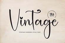 vintage | Script Font