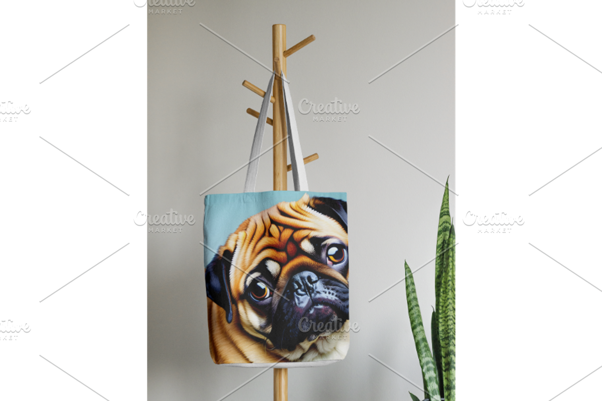Template, Pug Puppy, a Stationery Template by Boho Pixel Dust (Photo 3 of 5)
