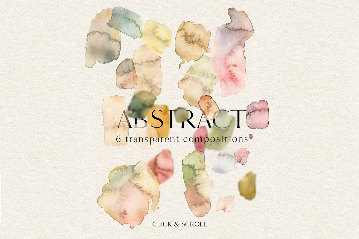 Abstract Watercolor Splotches PNG, a Decorative Illustration by whiteheartdesign (Photo 2 of 15)