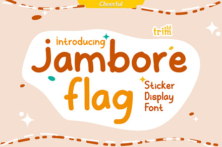 Jambore Flag, a Handwritten Font by TrimStudio