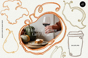 Whimsical Autumn Curly Frames