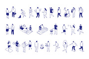 150+ Isometric Line People Set, a Person Illustration by Vector_Art (Thumbnail 4 of 16)