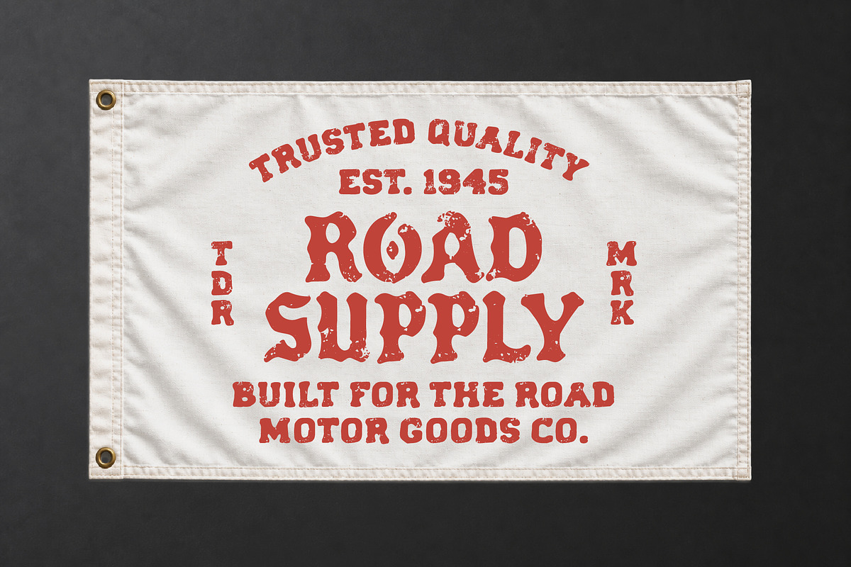 Forge Garage - Motorcycle Font Duo, a Blackletter Font by Edignwn Type (Photo 9 of 12)