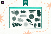 Soft Grit & Chalk Procreate Brushes, a Brush Add-On by Moon House Shop (Thumbnail 4 of 5)