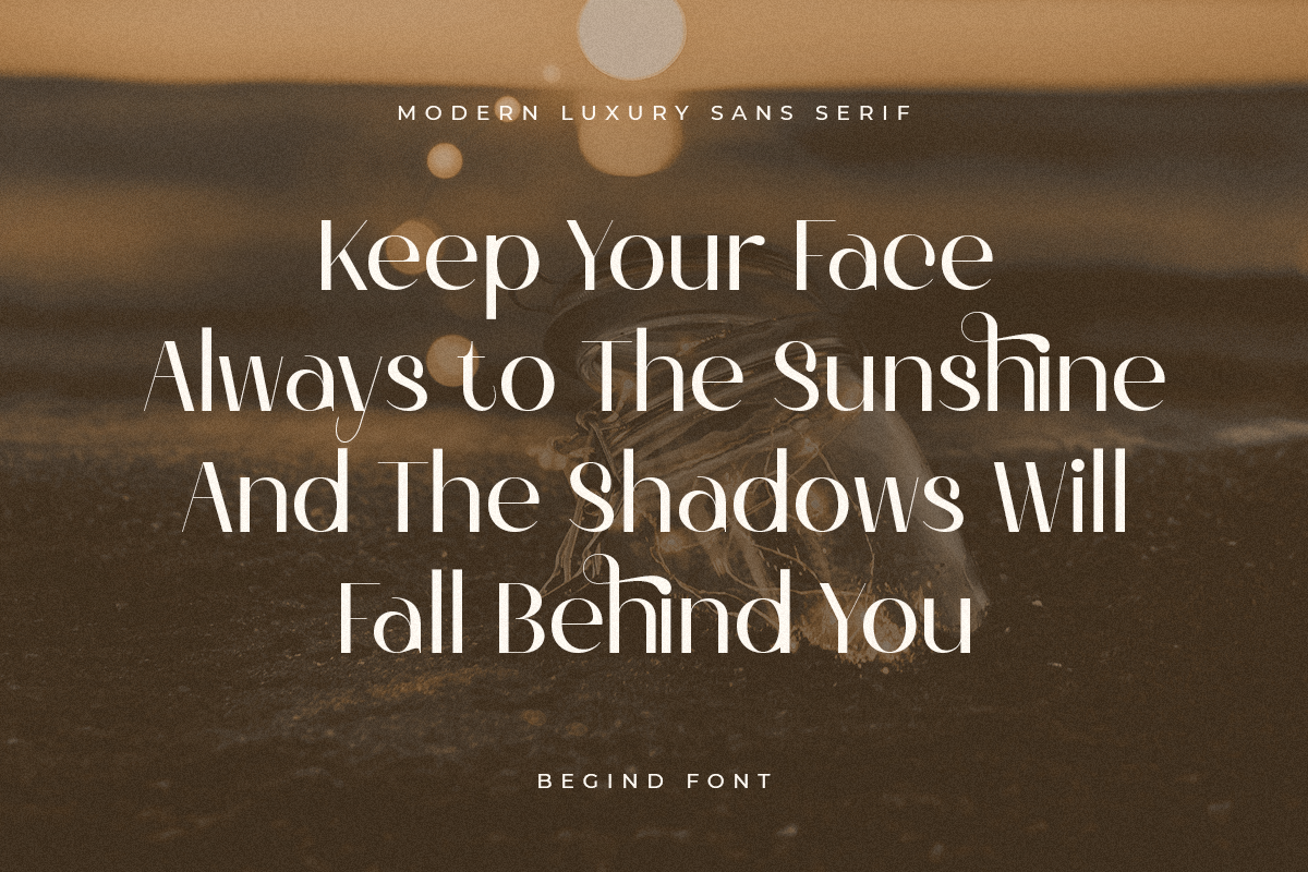 Begin - Modern Luxury Sans Serif, a Sans Serif Font by Sensatype (Photo 11 of 16)