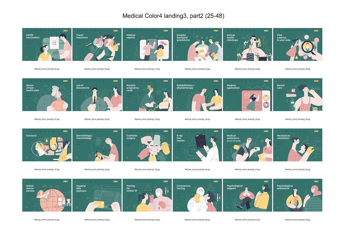 Medical, Part 2, colors 2&4, a Templates & Theme by Grivina's shop (Photo 17 of 19)