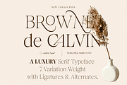 Browne de Calvin | Luxury Serif Type, a Serif Font by Jolicia Type (Thumbnail 1 of 16)