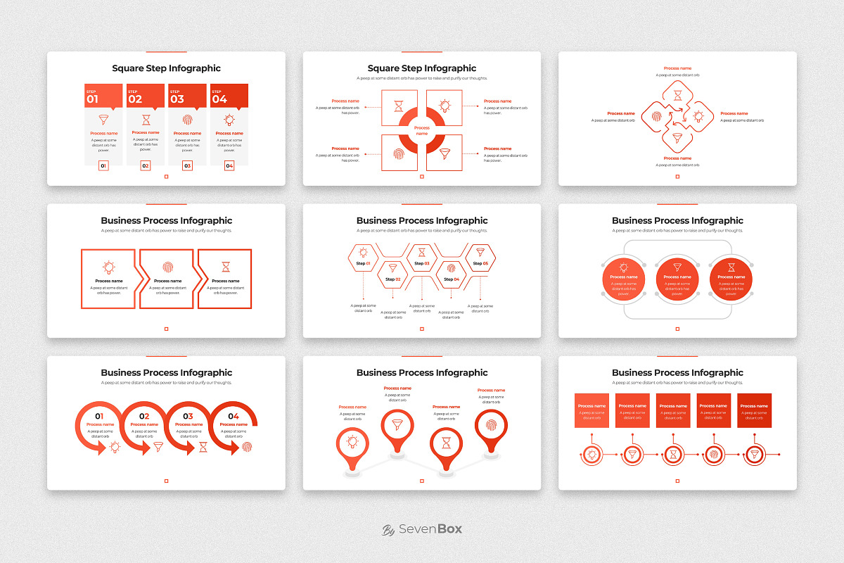 Square Keynote Infographics, a Presentation Template by ShapeSlide (Photo 8 of 17)