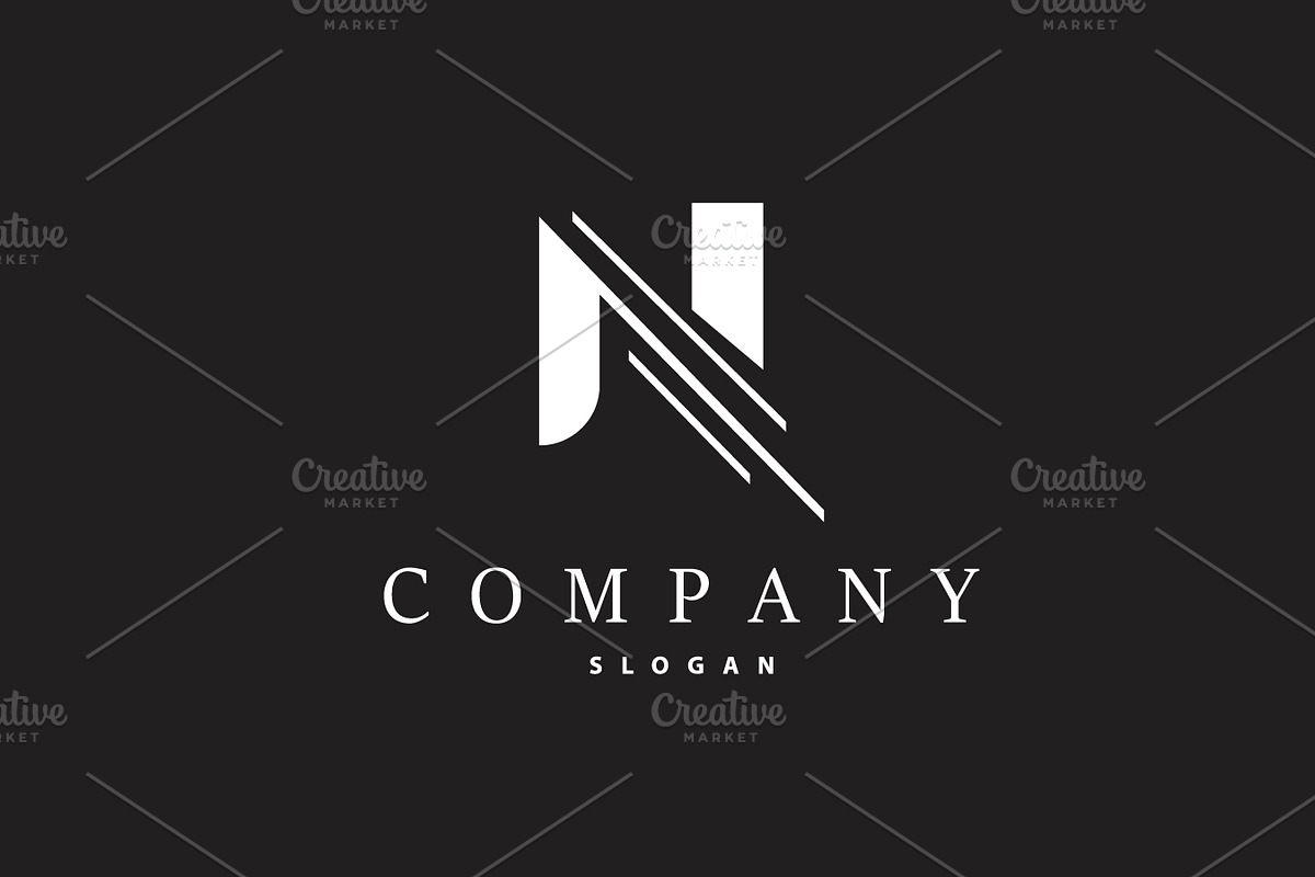 Minimal Initial N Letter Logo Modern, a Branding & Logo Template by Maylianaw28 (Photo 1 of 2)