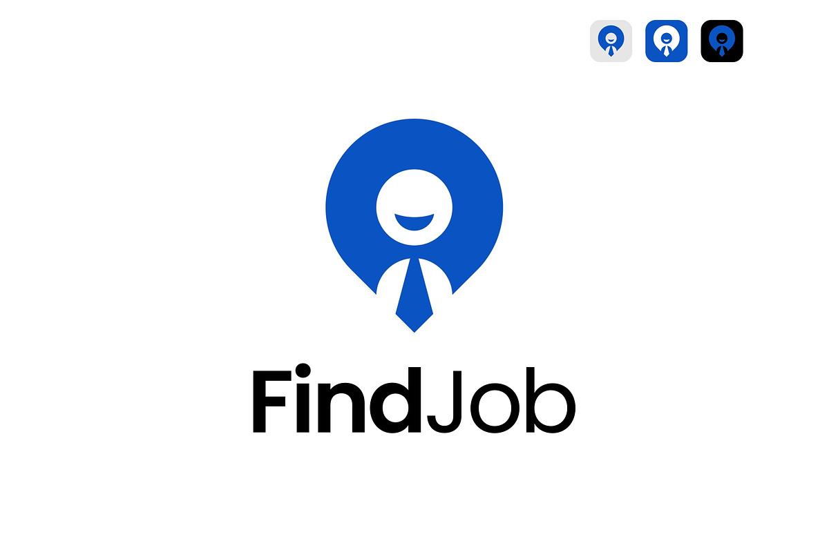 Job Location Logo, a Branding & Logo Template by ika trisiana