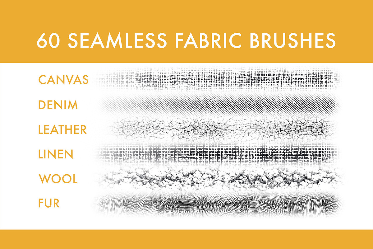 Fabric Brush Set, a Brush Add-On by Zsolt Kosa Art (Photo 2 of 7)