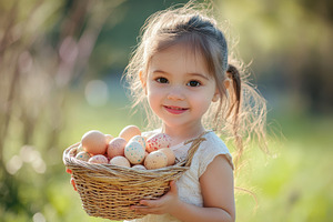 Little girl enjoys a sunny day, a Photo by Pavel_design