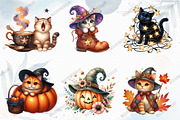 Cute Witchy Autumn Clipart PNG, a Graphic by designcity5 (Thumbnail 3 of 5)