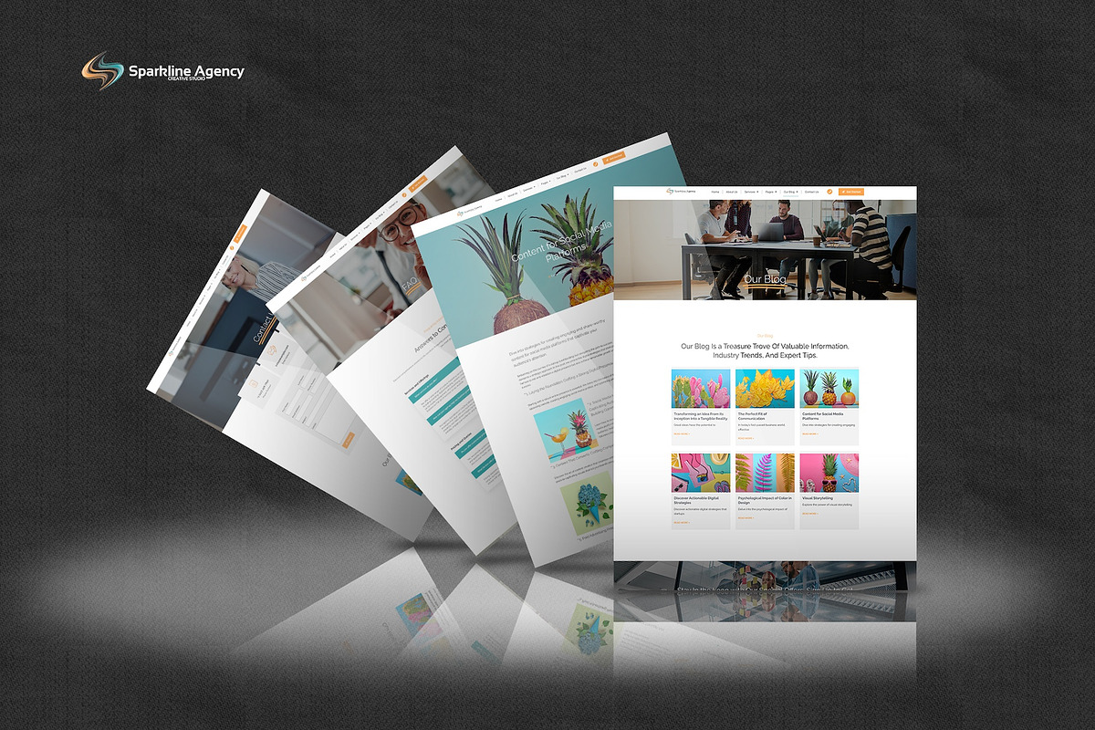 Sparkline -Elementor Pro Kit, a Websites & App Template by Select Agency Designs (Photo 6 of 9)