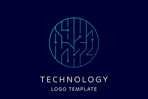 Abstract Technology Logo Design Icon, a Branding & Logo Template by Morvana Crew