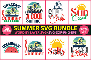 Summer SVG Bundle, Summer cut file, an Object Graphic by Creative Art