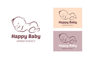 Baby logo vector templates