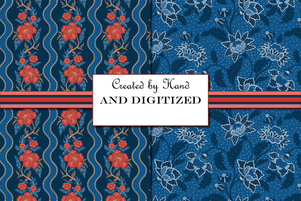Boho Pattern Bundle - Indian Chintz, a Pattern Graphic by RachelStudio (Photo 5 of 10)