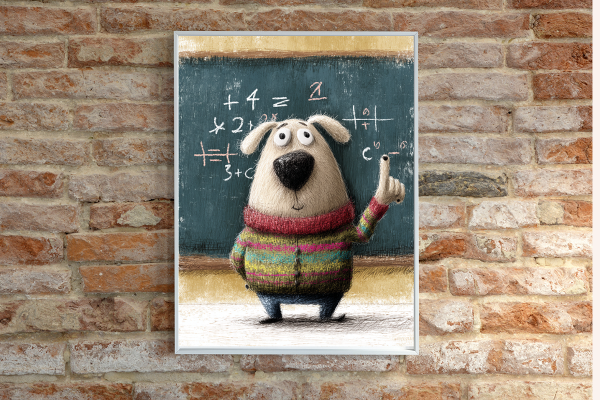 Whimsical Dogs With Big Jobs, an Animal Illustration by PrintHaven Designs (Photo 10 of 10)