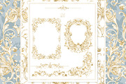 Gold Wedding Crest Watercolor Set, a Decorative Illustration by WonderWonder (Thumbnail 2 of 9)