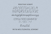 Westyou - Script Monoline, a Font by Hasbi Creative (Thumbnail 10 of 11)