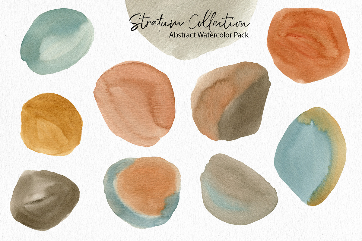 Stratum Watercolor Abstract Textures, a Texture Graphic by Marmoris.Arts (Photo 12 of 13)