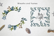 Merry Christmas - Watercolor Set, a Decorative Illustration by annasokol_ (Thumbnail 4 of 10)