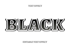 Black Text Effect Layout, a Layer Style Add-On by CreativeShaper