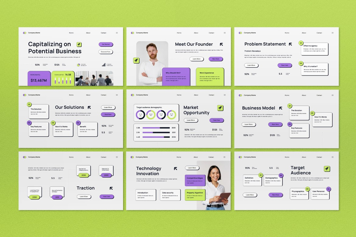 Purple Business Investment Keynote, a Presentation Template by graphicook (Photo 2 of 4)