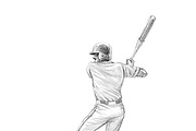 Sketchy baseball drawing set, an Illustration by RasterBird (Thumbnail 16 of 17)