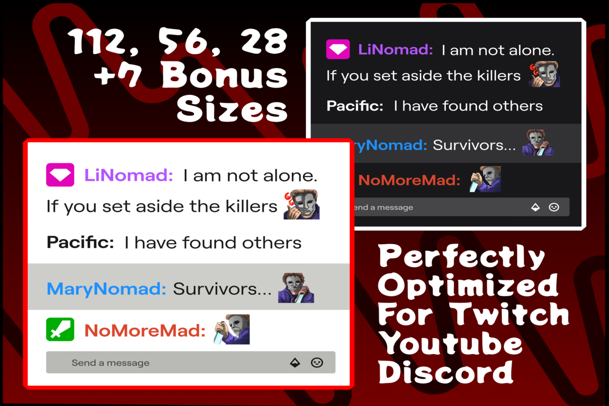 Shape DBD Twitch emotes, an Illustration by Custom Fonts & Patterns (Photo 2 of 6)