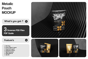 Metalic Pouch Mockup