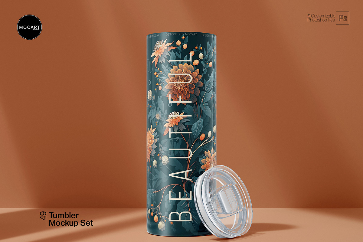 Tumbler Mockup Set v2, a Cups & Container Mockup by Mocart (Photo 6 of 11)