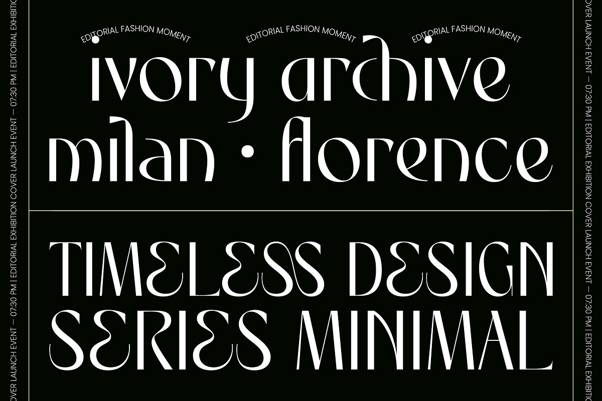 Rhythm The Night Modern Editorial, a Serif Font by timelesstype.co (Photo 2 of 10)