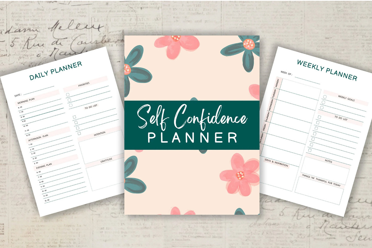 Printable Self Confidence Planner, a Stationery Template by Design House (Photo 2 of 9)