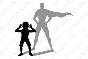 Superhero Child Kid With Super Hero, a Person Illustration by Christos Georghiou