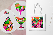 Poster Tropical Summer Vibes, a Seasonal Illustration by Lumeno (Thumbnail 6 of 6)