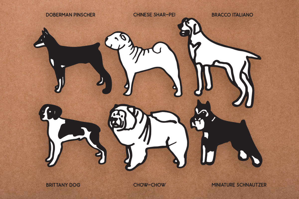 Vintage Dog Doodles Mega Bundle, an Illustration by duka (Photo 16 of 19)